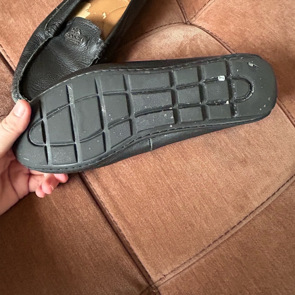 Coach Black Leather Loafers NEED WORK - Picture 3 of 8